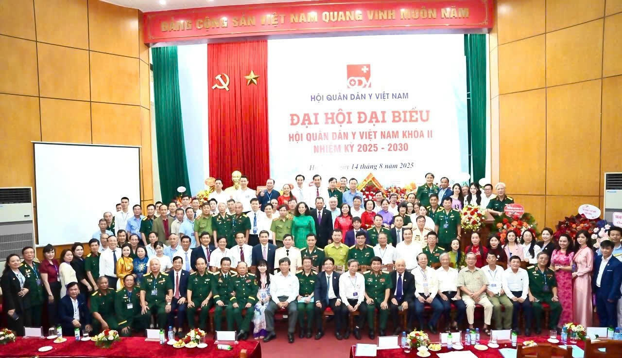 Đại hội đại biểu Hội Quân Dân Y Việt Nam khóa II, nhiệm kỳ 2025 - 2030 thành công tốt đẹp
